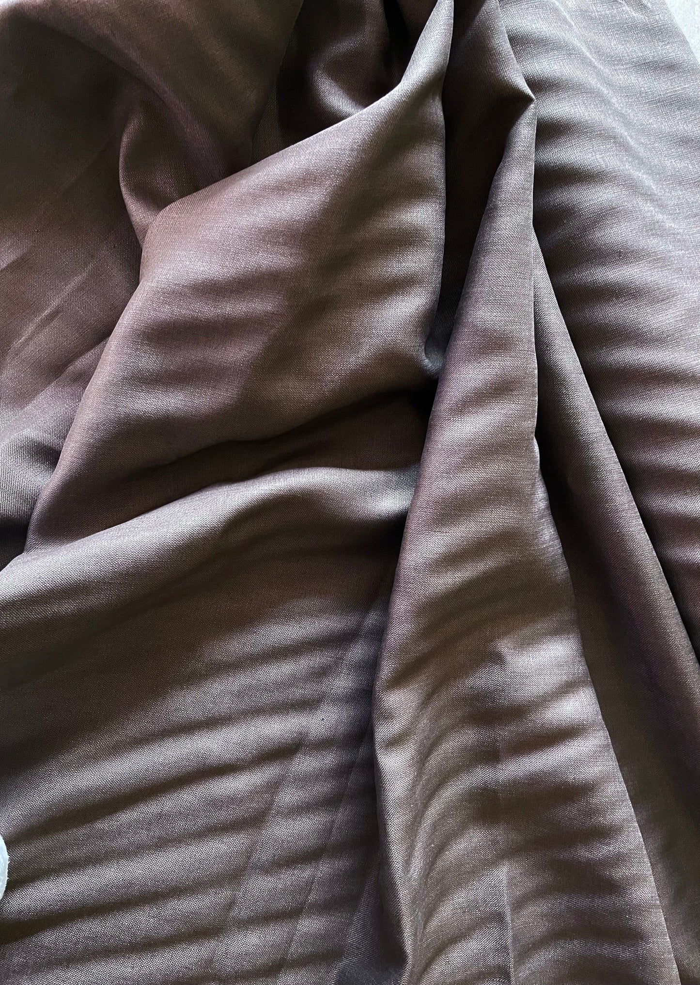 FABRIC // Brown Dress Linen // 100% Linen // 1.35m wide (4 metre available) PRICE PER METER