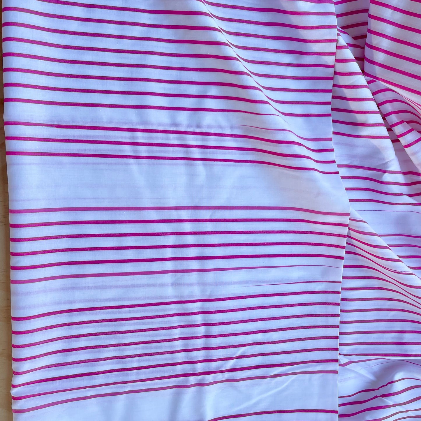 FABRIC // Pink Stripe // Poly/Cotton // 1.5m  x 3m