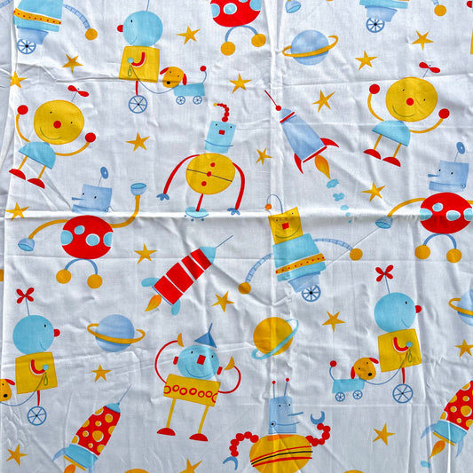 FABRIC // Robots // 100% Cotton // 1.15m x 0.6m