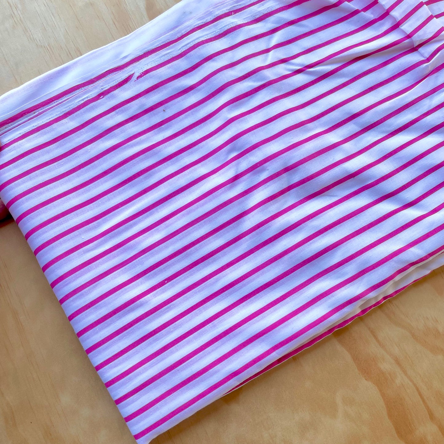 FABRIC // Pink Stripe // Poly/Cotton // 1.5m  x 3m